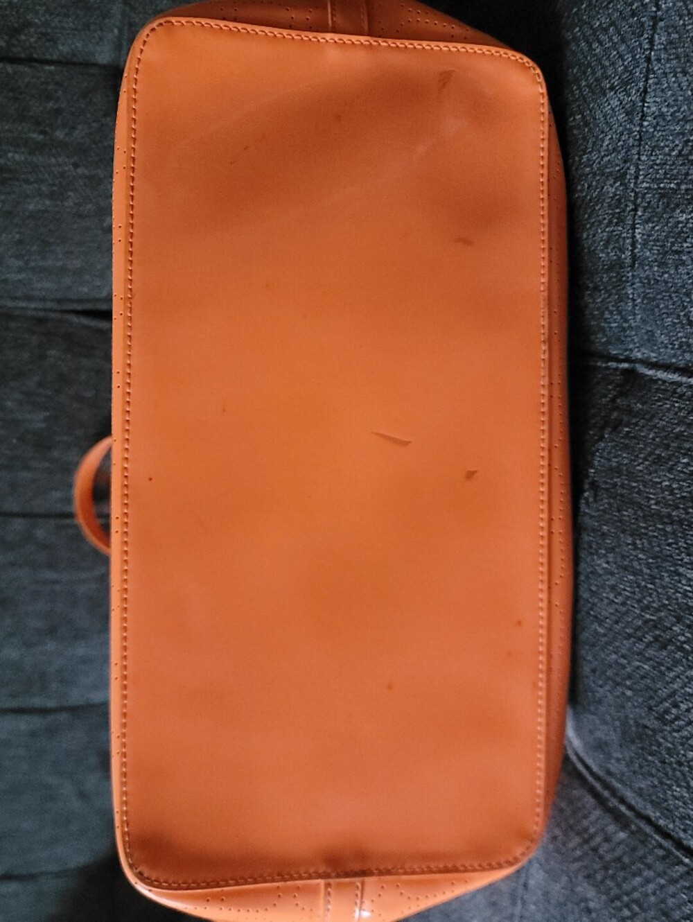 Kate Spade Perforated Spade Neon Orange Tote - Picture 12 of 15